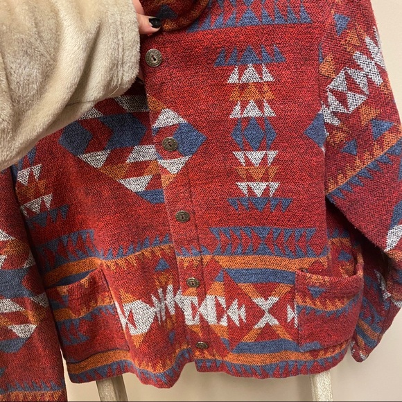 Vintage twenty two western Aztec button up jacket - Picture 6 of 11